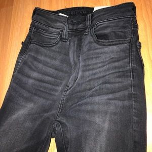dark grey american eagle skinny jeans 00 short